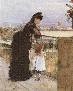 Berthe Morisot On the Balcony painting